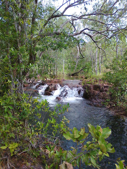 Ich waere gern hier geschwommen. Das war ein auslaeufer des Buley Rock Holes - was aber mehr ein Wasserfall/Fluss ist