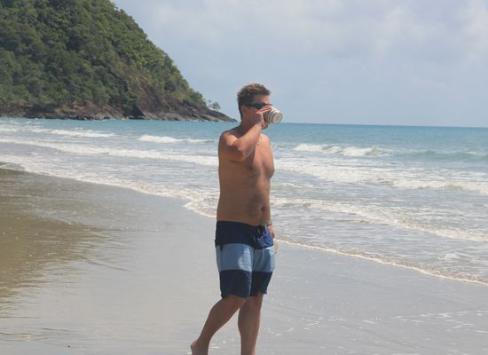 Dieser Mann ohne Kaffee- geht nicht