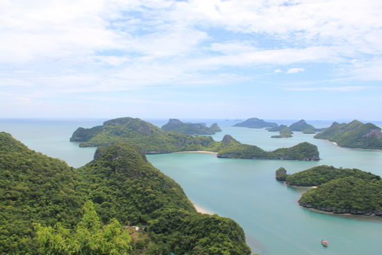 ein toller Ausblick über 41 kleine Inseln im Ang Thong- National Marine-Park