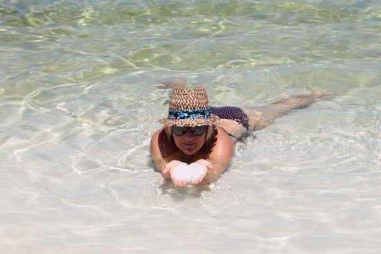 schaut wie weiss der Sand ist...ein Traum!