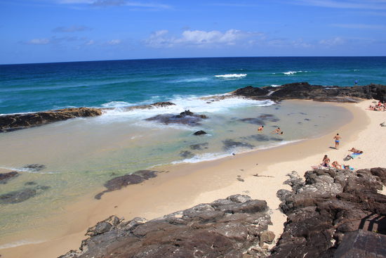 die Champagnerpools...