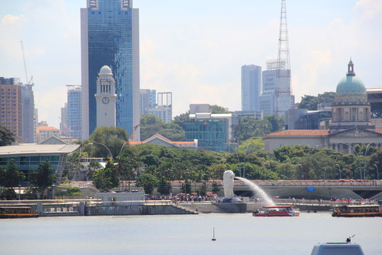 der Löwenkopf -das Wahrzeichen von Singapur