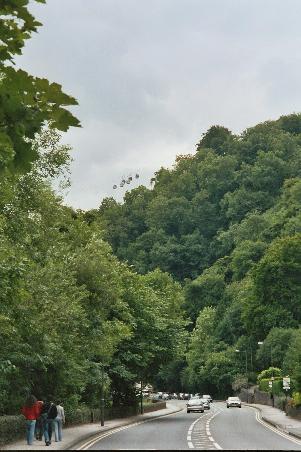 mit der Seilbahn zu den Heights of Abraham