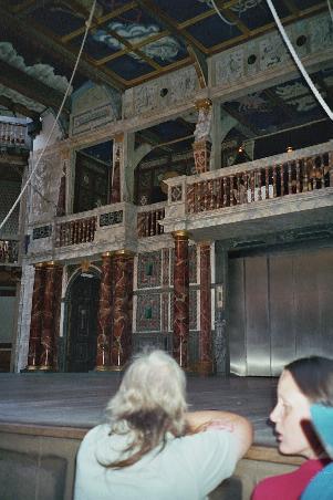 Bühne im Globe Theatre