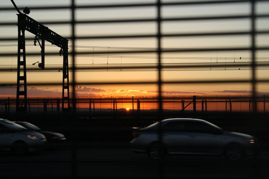 Sonnenuntergang auf der harbour bridge