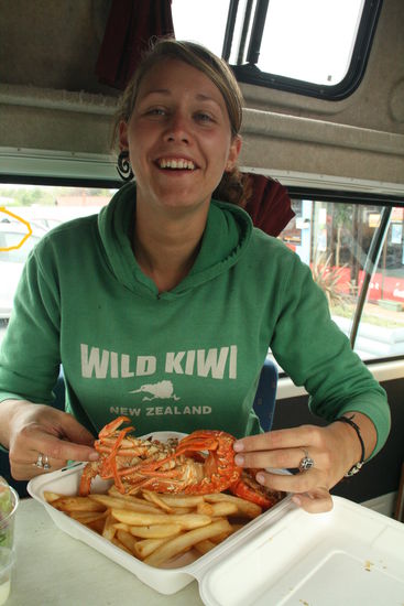 hab ein ganzen hummer gegessen, lecker!!!!