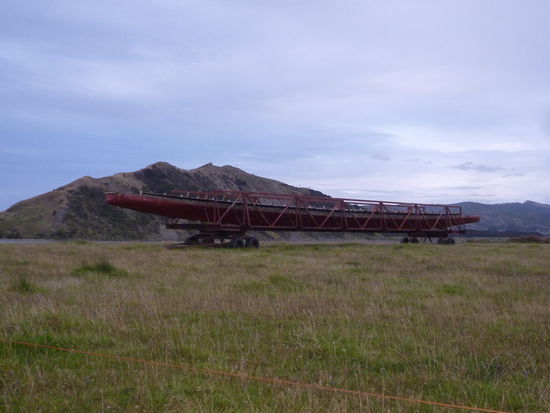 Waka - traditionelles (hier sehr altes) Boot der Maori, dort finden ungefähr 200 Leute Platz