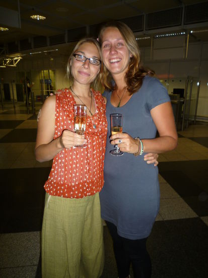 Wiedersehensfreude am Münchner Flughaven