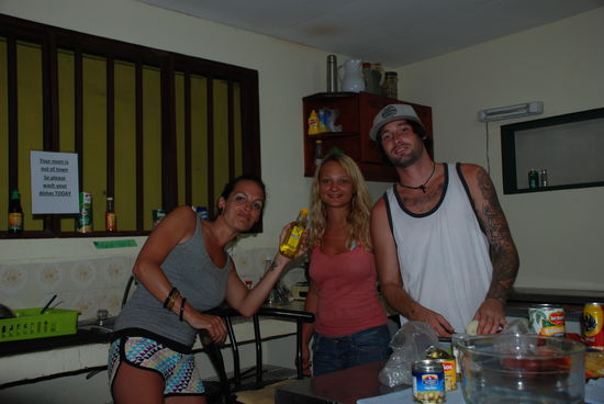 Robbie chef de cuisine and his two assistents....hey and where's Stufi...