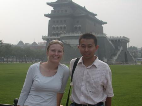 Claire und Zhou am Suedlichen Stadttor