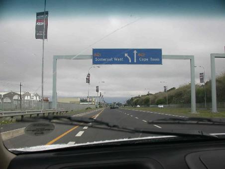 Auf dem Weg nach Somerset West