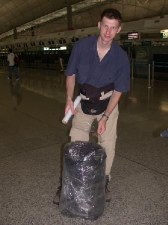 Mal wieder den Rucksack für den Flug vorbereiten