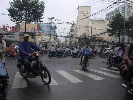 Hauptverkehrsmittel ist das Motorbike