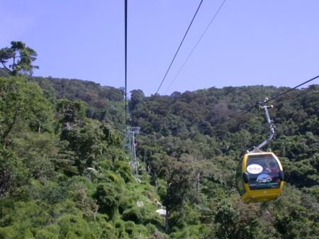 Ski-Lift in ungewohnter Umgebung