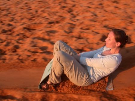 Berg ab mit dem "Sandschlitten"