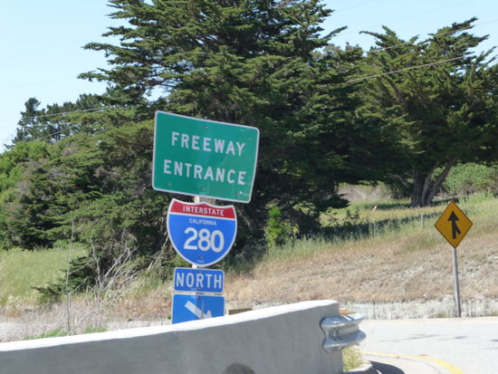 Manu's Lieblingsschild - scheiß auf's NAVI Hauptsache Freeway