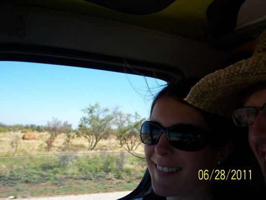 Thalia und Markus auf der Fahrt