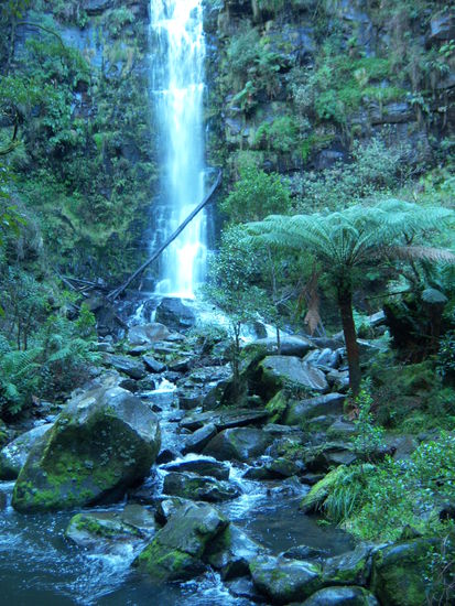Wasserfall mitten im Urwald