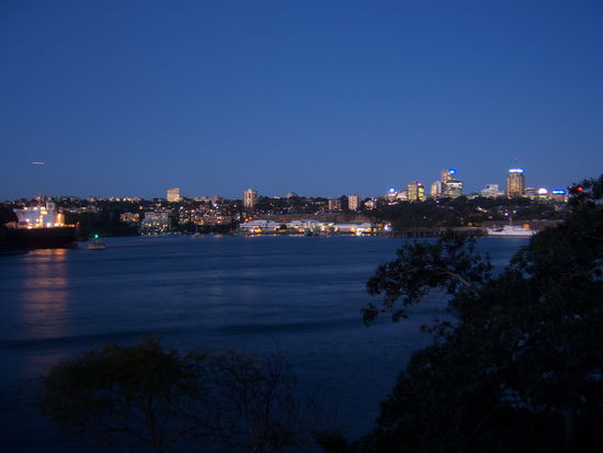 Ausblick vom Haus am Abend