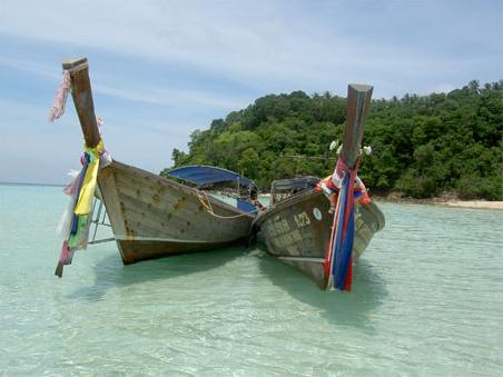 Typische Boote der Inseln