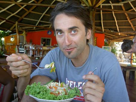 Willst auch mal probieren, Frank? Ne lass mal, ich ess heute lieber Suppe!