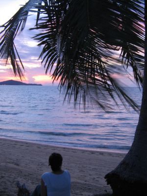 sonnenuntergang am strand