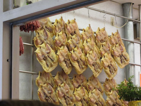 Chinesische Spezialität, geplättete Enten