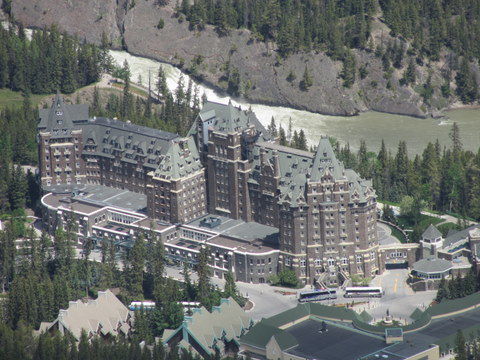Das größte Hotel in Banff, leider nicht mein Arbeitgeber