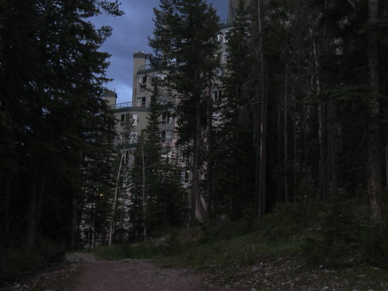 das Hotel von der Rückseite