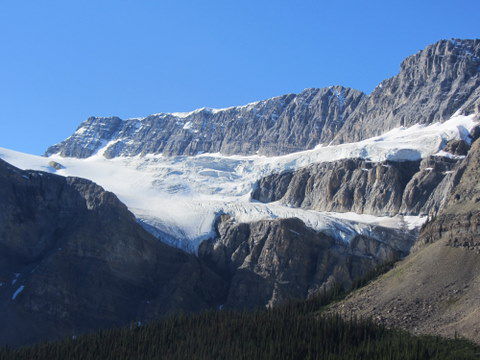 Crowfoot Glacier, so genannt da es aussieht wie ein Krähenfuß.