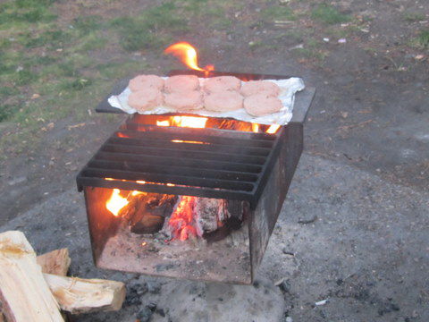 zum Abendessen gabs Burger