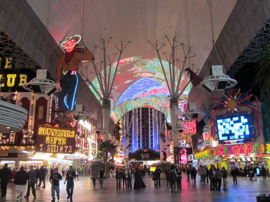 Fremont Street, aber wir waren leider viel zu spät dort