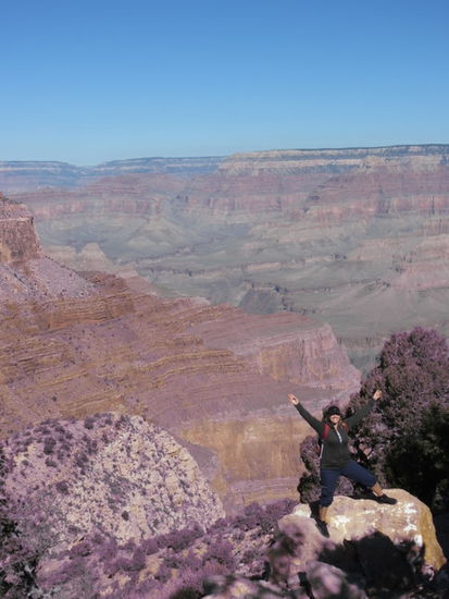 Abstieg in den Canyon