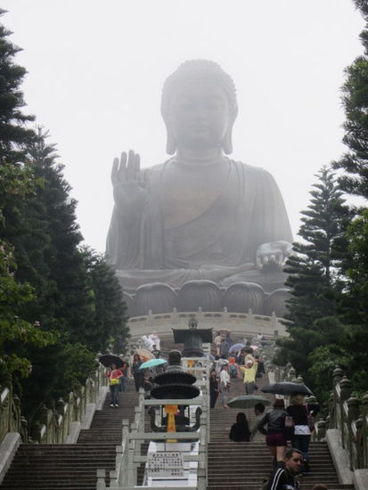 Tian Tan Buddha. Der größte, frei stehende Bronze Buddha der Welt