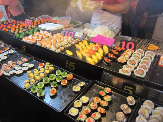 Dudli, 12 bzw 24 Cent für dieses mega leckere Sushi. hab mich erstmal durchgegessen