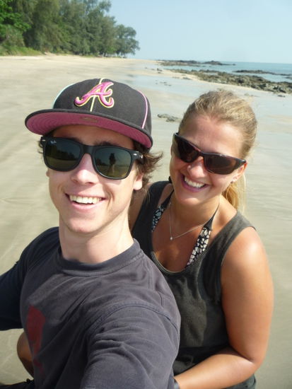 mit'm Roller am Strand lang heizen, genial!!