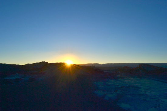 Bis zum Sonnenuntergang bleiben wir oben.