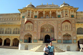 Und wieder so ein riesiger Palast im Amber Fort.
