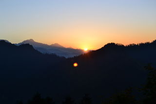 Morgens um 4Uhr30 galt es die letzten 400 Höhenmeter zu erklimmen... dann ging die Sonne auf und WOW!!!!
