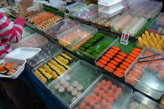 ... und das beste Sushi (wir haben es probiert, lecker).