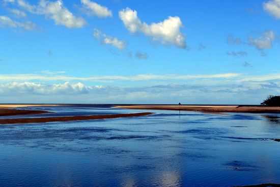 Tolle Farben! Die Strände rund um Hervey Bay sind so unterschiedlich ...