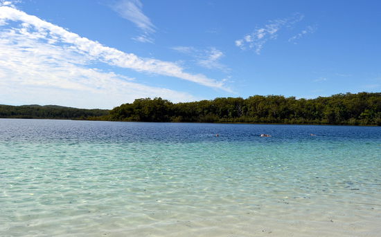 Lake McKenzie. Der sauberste und schönste Süsswassersee von Queensland. Das Wasser ist trinkbar!