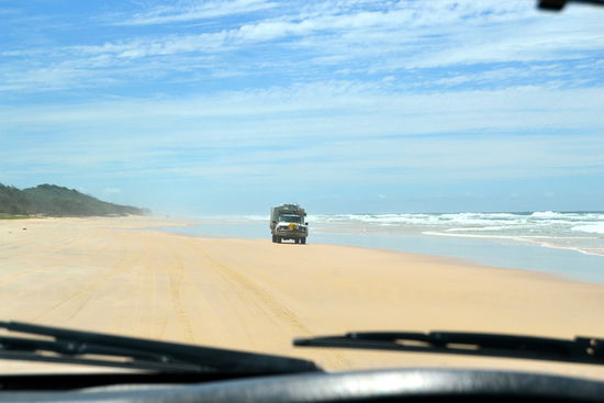 Fast 100 Km am Strand entlang.