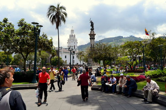 So wie jede Stadt in Südamerika hat Quito ein Plaza des Armas.