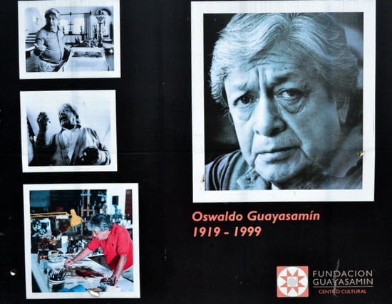 Der wohl berühmteste Maler von Quito: Oswaldo Guayasamin.
Wir waren seine beeindruckende Austellung schauen.
