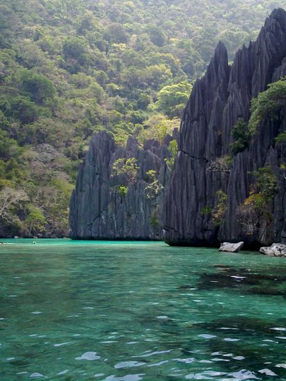 Der Eingang zur Lagune