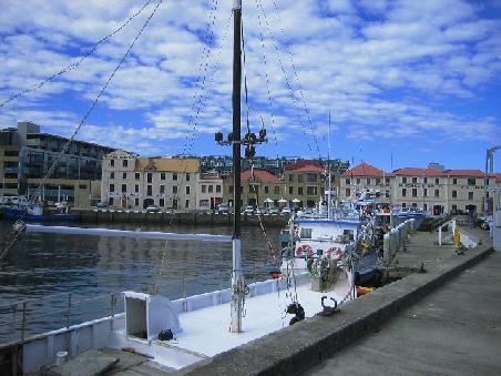 Und ein zeites mal der Hafen in Hobart.
