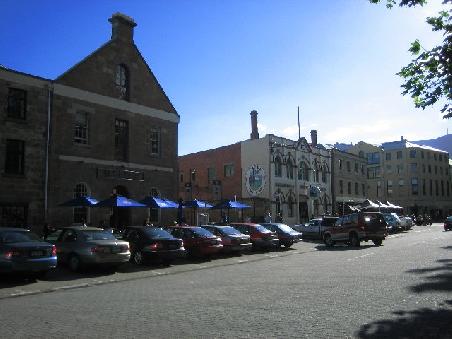 Salamanca Markt in Hobart.