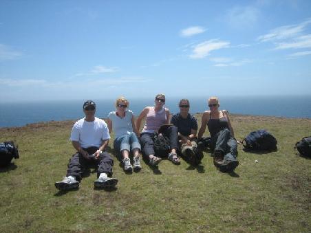 Meine Gruppe, von links Brian, Lesly, Heather, ich und Katrin.