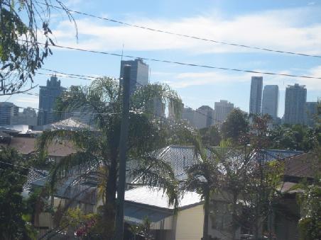 Ausblick auf die City vom Hostel aus.
